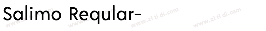 Salimo Reqular字体转换